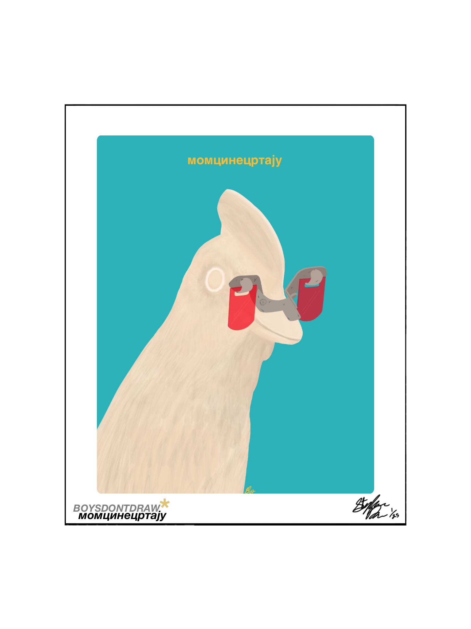 CHICKEN / "KOKOŠ*" - Limited Print by BOYSDONTDRAW