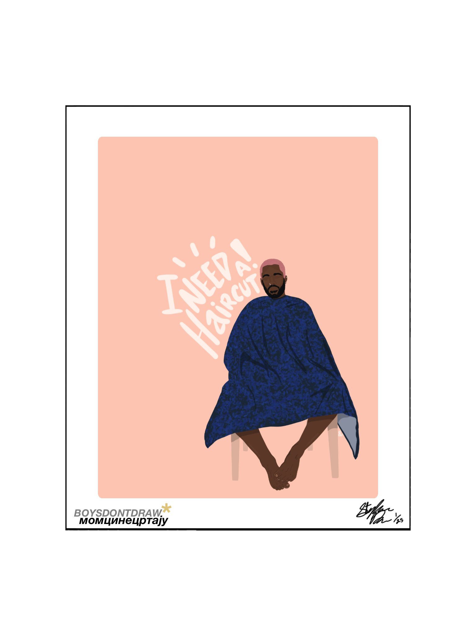 FRANK OCEAN - I NEED A HAIRCUT! - Limited Print by BOYSDONTDRAW