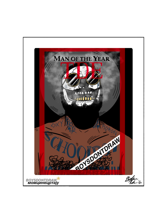 SCHOOLBOY Q - MAN OF THE YEAR - Limited Print by BOYSDONTDRAW