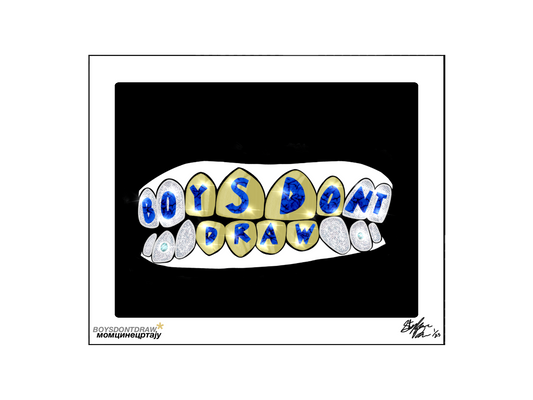 GOLD TEETH - Limited Print - BOYSDONTDRAW