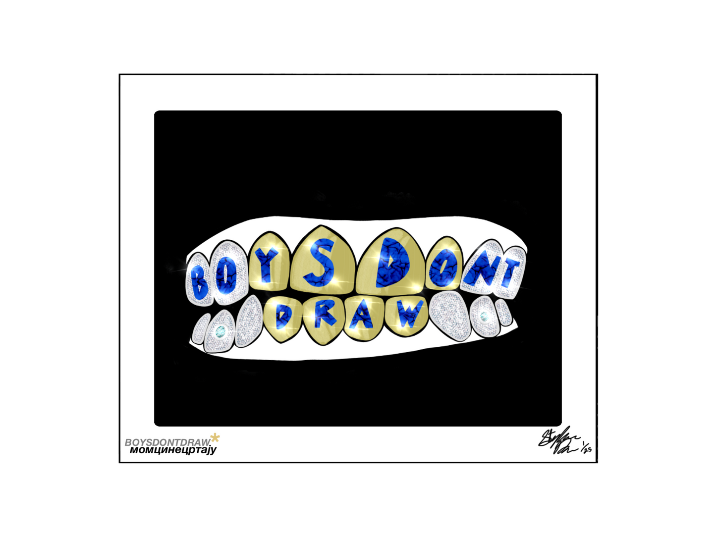 GOLD TEETH - Limited Print - BOYSDONTDRAW