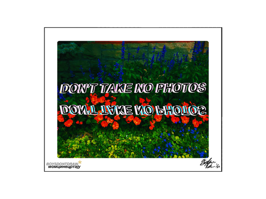 DON'T TAKE NO PHOTOS - Limited Print by BOYSDONTDRAW