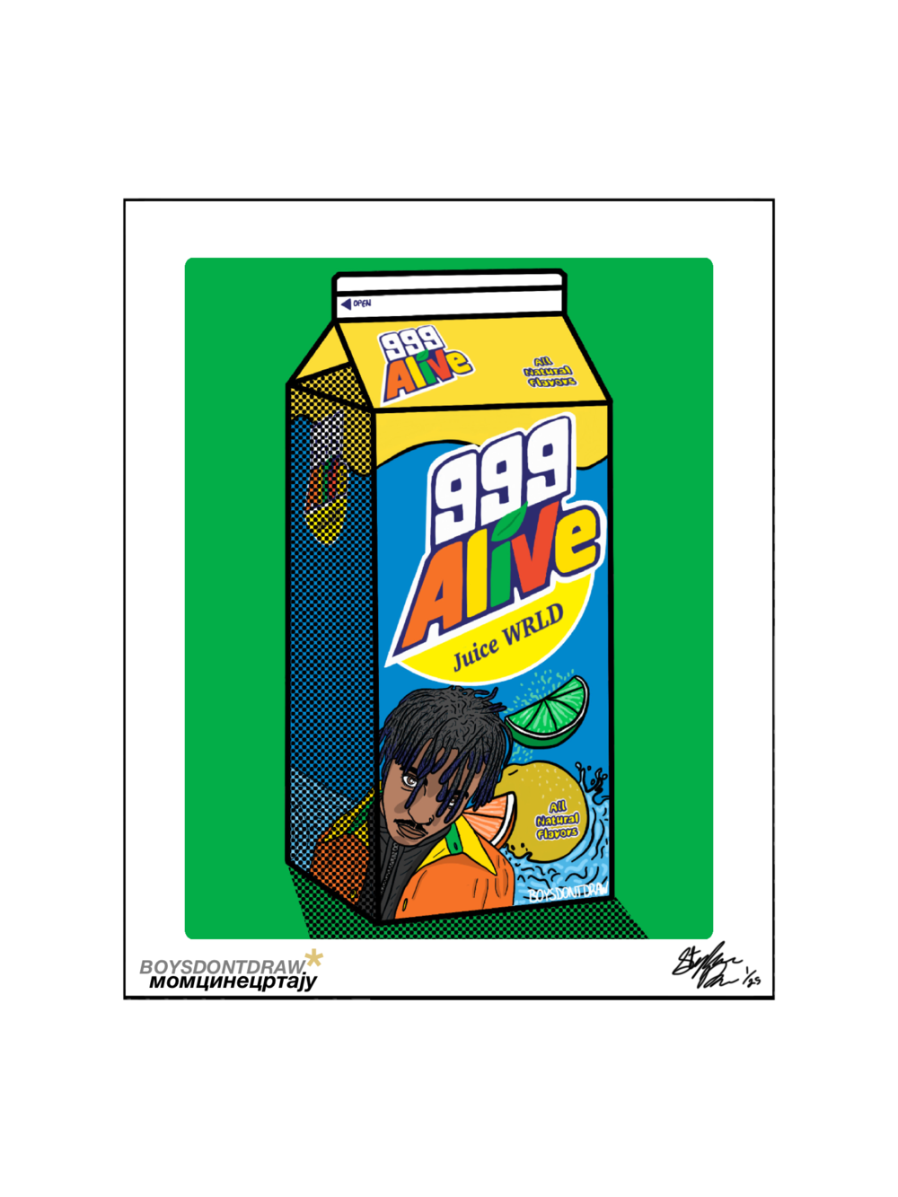 JUICE WRLD - 999 ALIVE - Limited Print by BOYSDONTDRAW