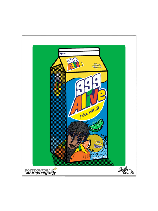 JUICE WRLD - 999 ALIVE - Limited Print by BOYSDONTDRAW