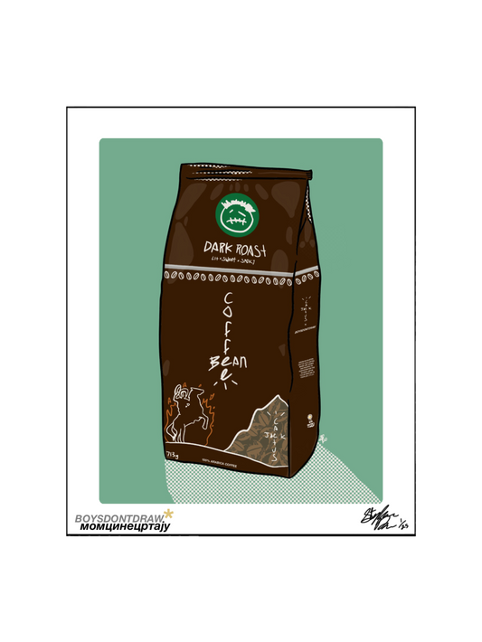 TRAVIS SCOTT - CACTUS JACK COFFEE BEAN - Limited Print by BOYSDONTDRAW