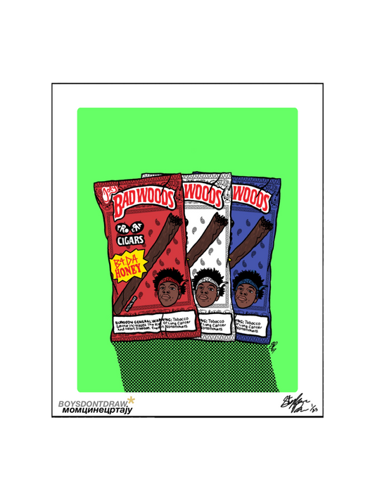 JOEY BADASS - JOEY BADWOODS - Limited Print by BOYSDONTDRAW