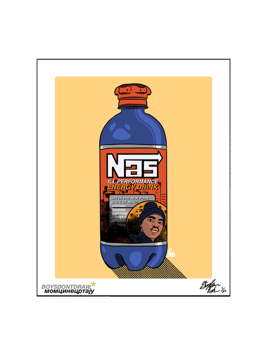 NAS ENERGY DRINK - 8.5" x 11" Limited Print by BOYSDONTDRAW