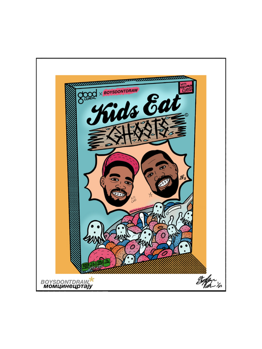 KIDS SEE GHOSTS - KIDS EAT GHOSTS - Limited Print by BOYSDONTDRAW