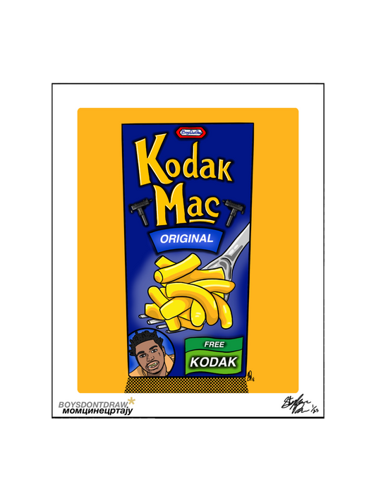 KODAK BLACK - KODAK MAC - Limited Print by BOYSDONTDRAW