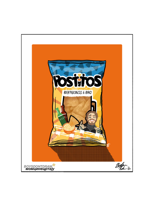 POST MALONE - POSTITOS - Limited Print by BOYSDONTDRAW