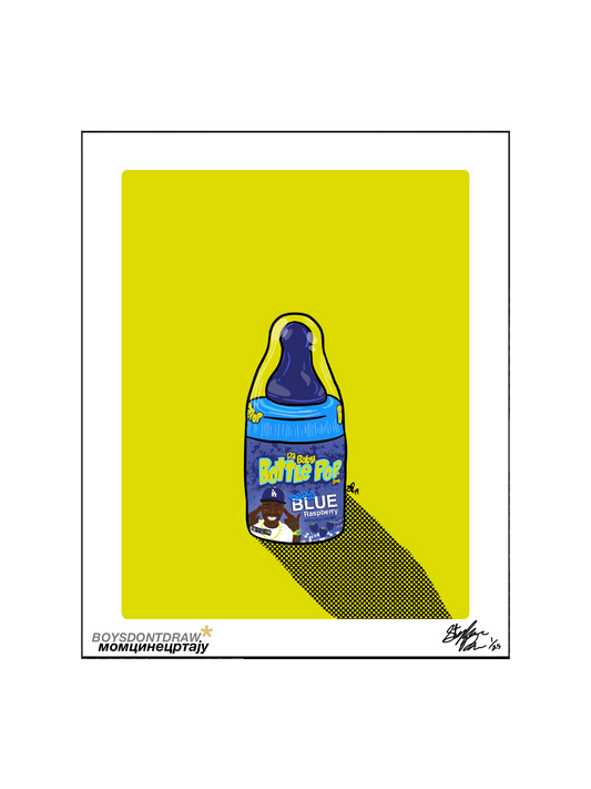 DABABY BOTTLE POP - 8.5" x 11" Limited Print by BOYSDONTDRAW