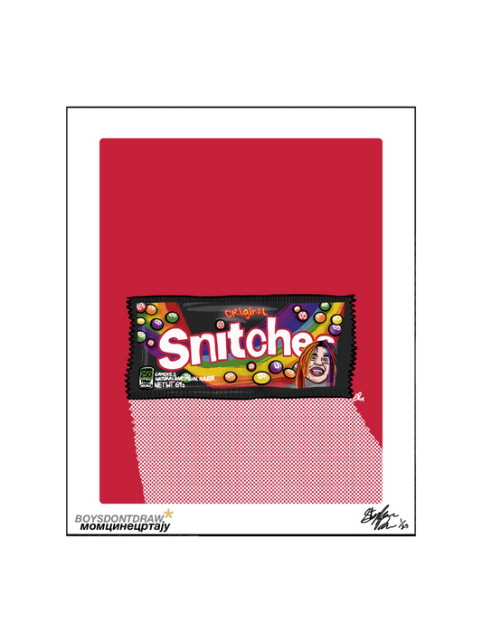 6IX9INE - SNITCHES - Limited Print by BOYSDONTDRAW