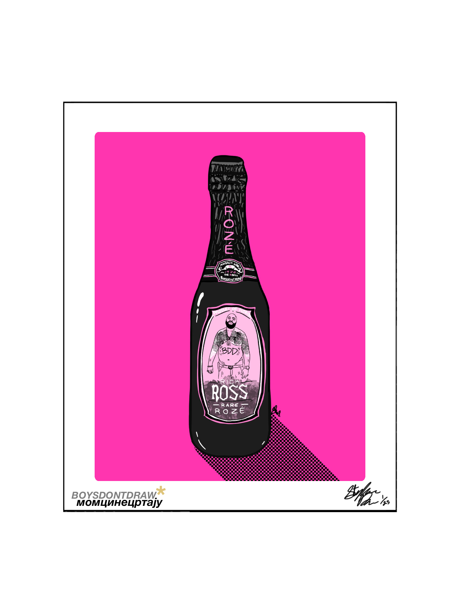 RICK ROSS - RICK ROZE - Limited Print by BOYSDONTDRAW