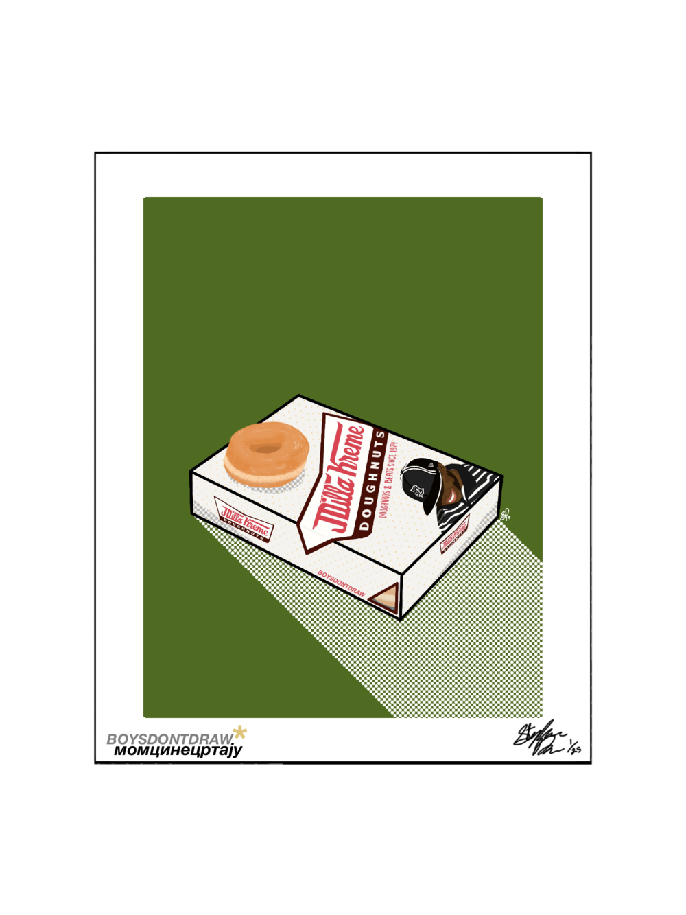 JDILLA KREME DOUGHNUTS - Limited Print by BOYSDONTDRAW