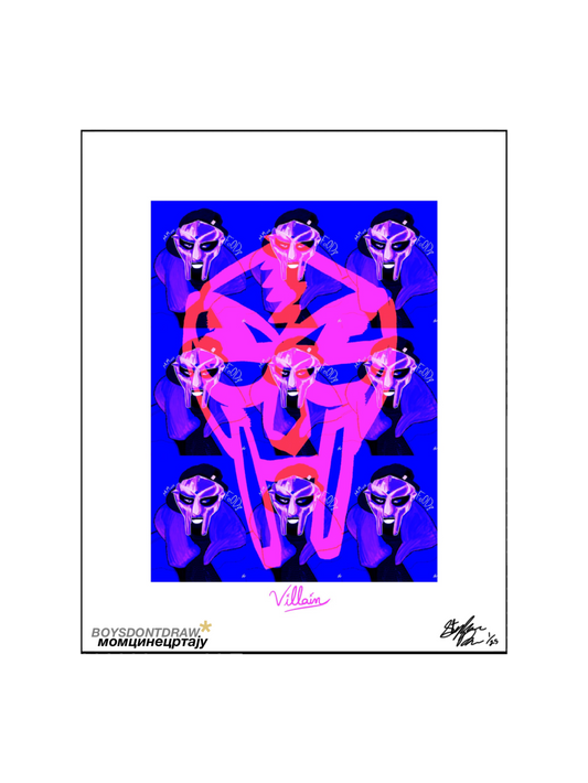 MF DOOM - VILLAIN - Limited Print by BOYSDONTDRAW