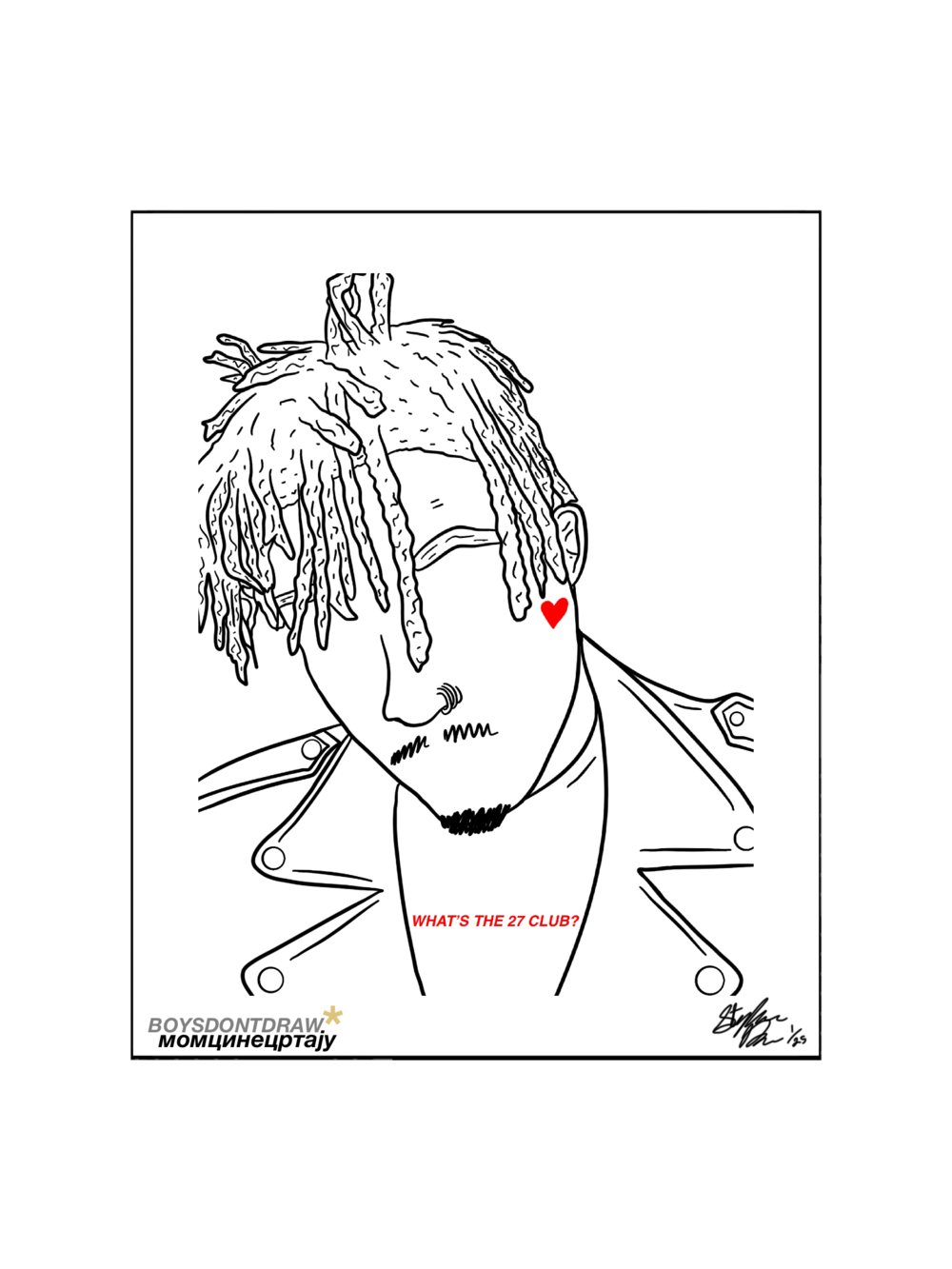 JUICE WRLD - R.I.P. JUICE WRLD - Limited Print by BOYSDONTDRAW