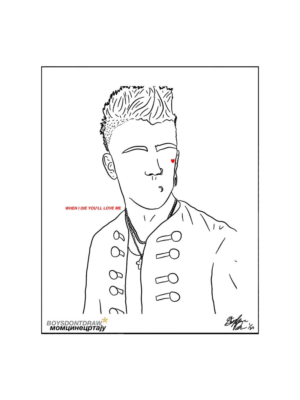 LIL PEEP - R.I.P. LIL PEEP - Limited Print by BOYSDONTDRAW