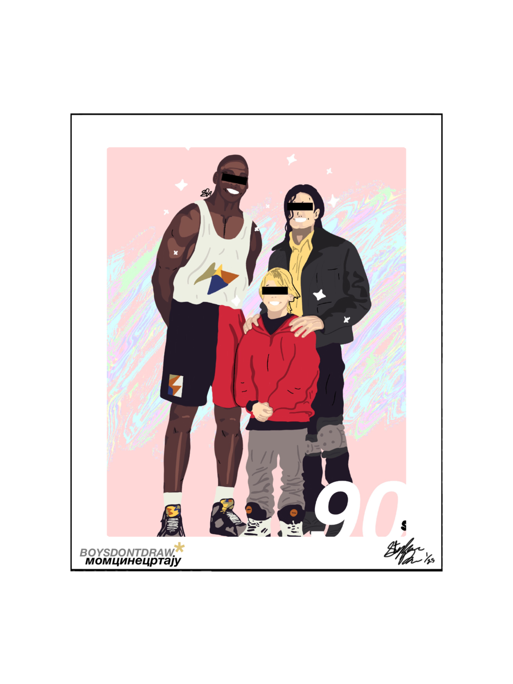 90s - 8.5" x 11" inch Limited Print by BOYSDONTDRAW
