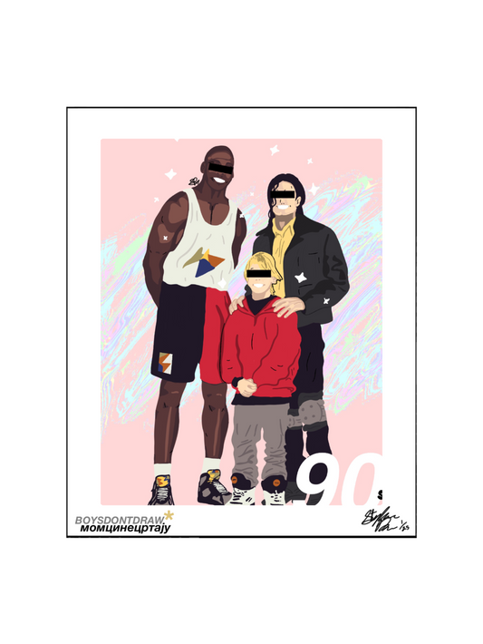 90s - 8.5" x 11" inch Limited Print by BOYSDONTDRAW