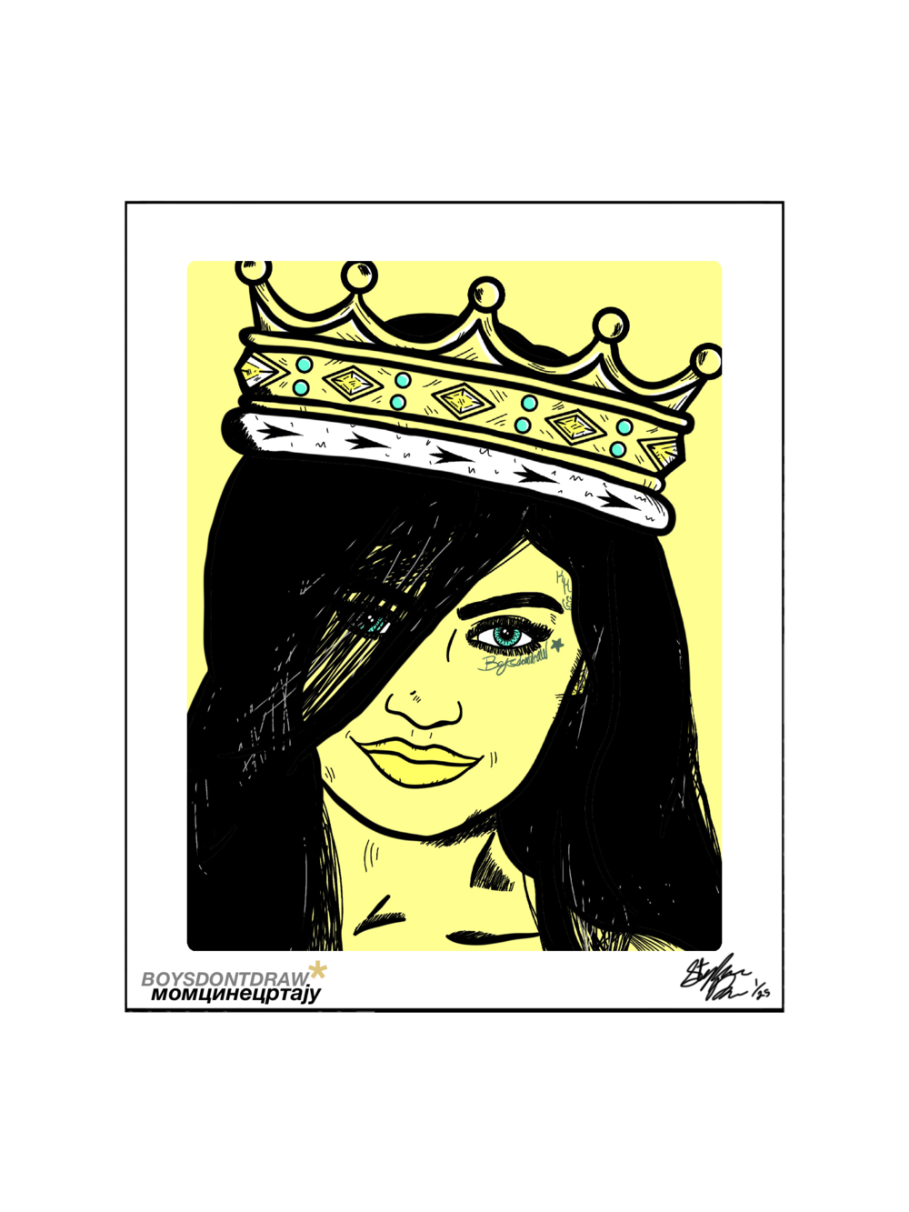 KYLIE JENNER - KING KYLIE - Limited Print by BOYSDONTDRAW