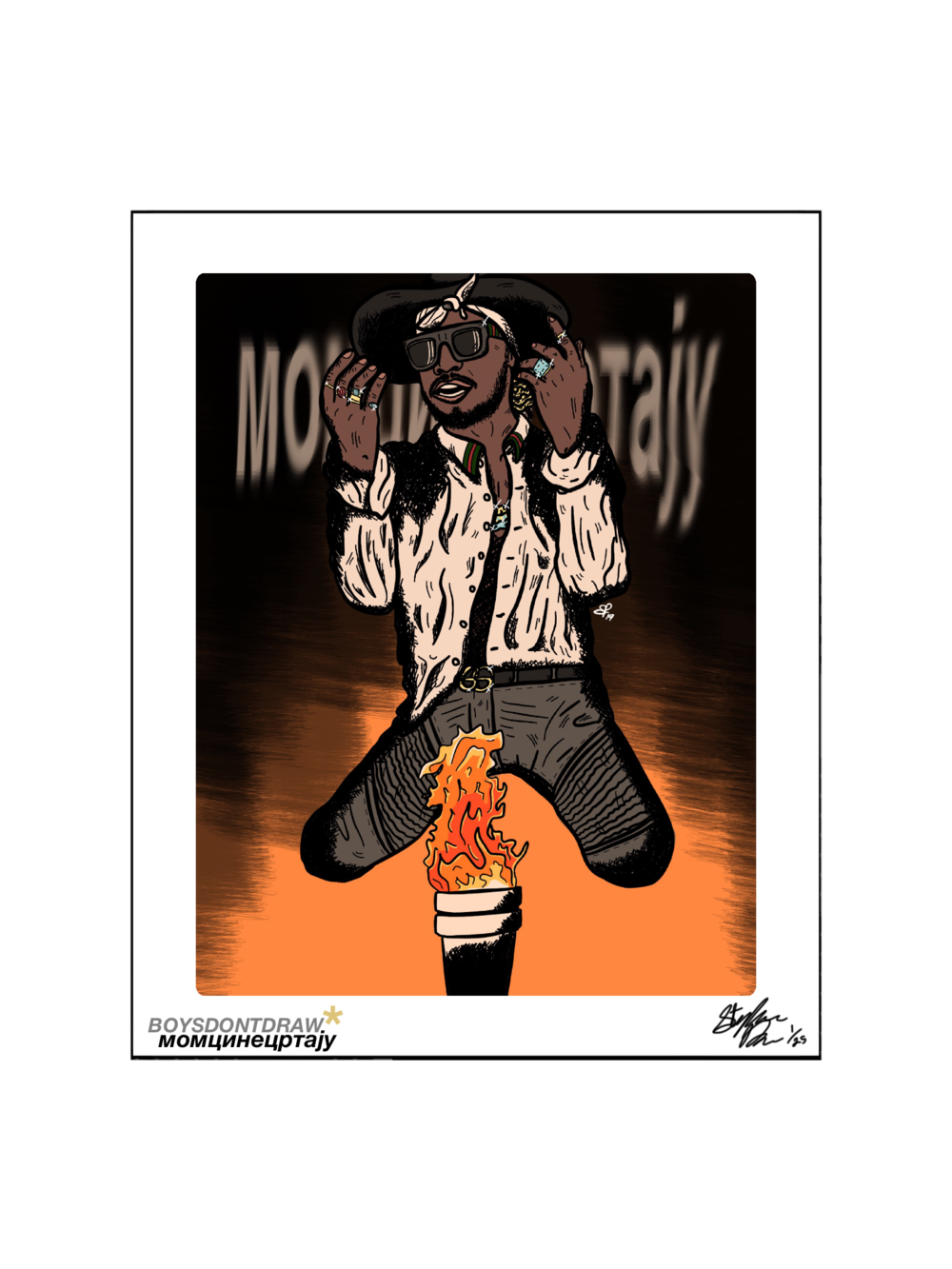 FUTURE HNDRXX - 8.5" x 11" Limited Print by BOYSDONTDRAW