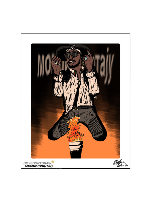 FUTURE HNDRXX - 8.5" x 11" Limited Print by BOYSDONTDRAW
