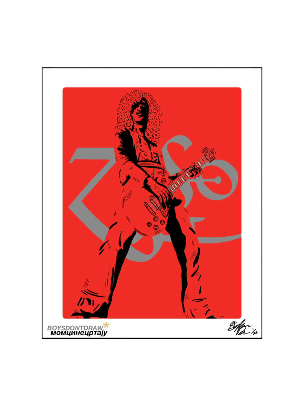JIMMY PAGE - ZOSO - Limited Print by BOYSDONTDRAW