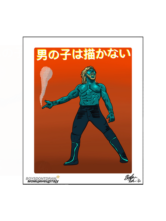 KENNY OMEGA - OMEGAMAN - Limited Print by BOYSDONTDRAW