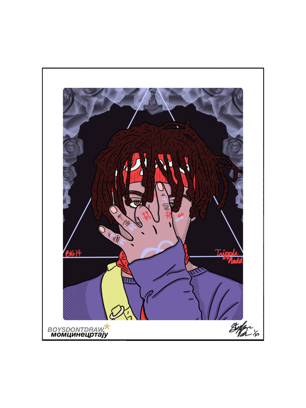 TRIPPIE REDD - BIG 14 - Limited Print by BOYSDONTDRAW