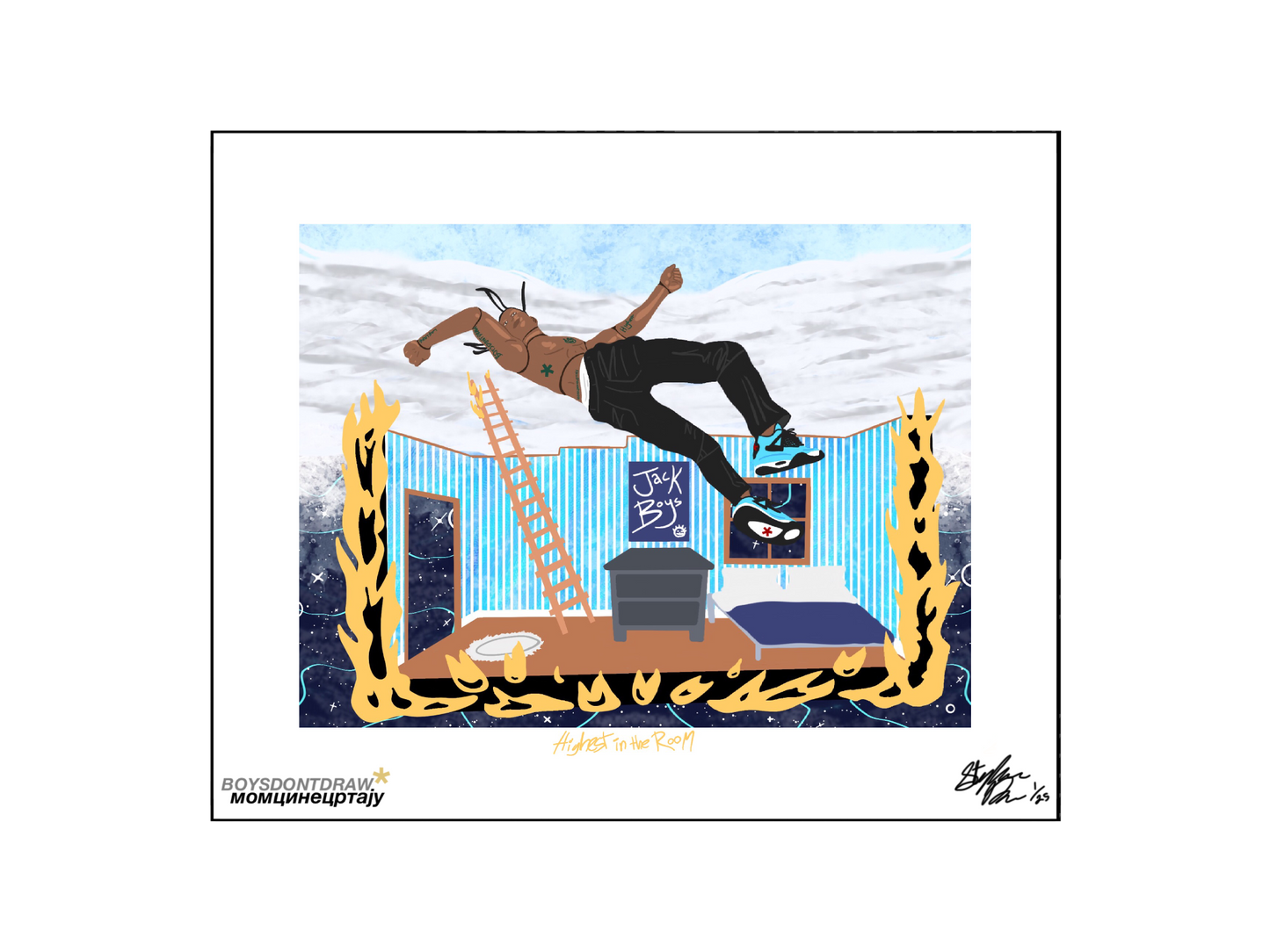 TRAVIS SCOTT - HIGHEST IN THE ROOM* - Limited Print by BOYSDONTDRAW