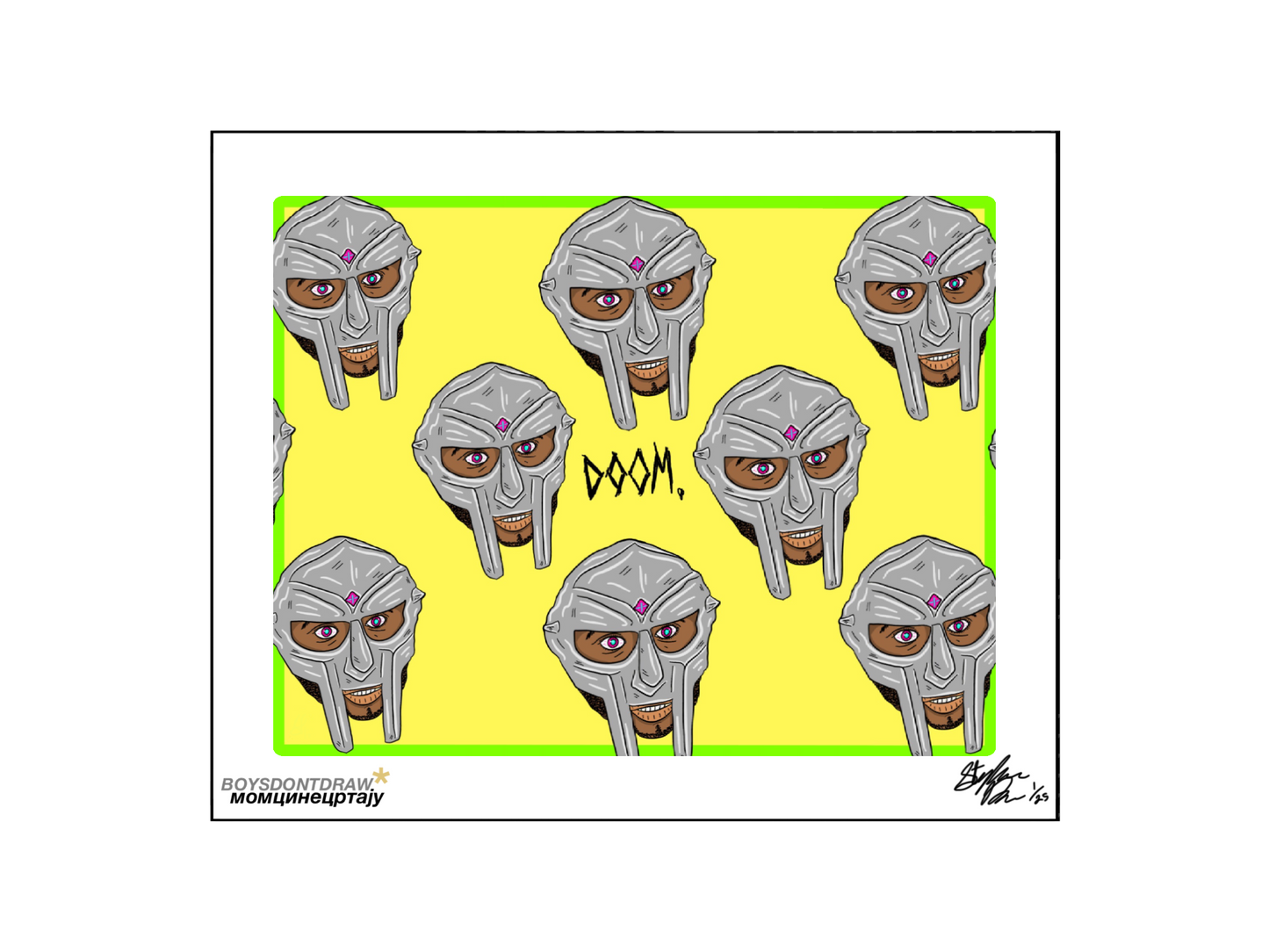 MF DOOM - ELECTRIC DOOM - Limited Print by BOYSDONTDRAW