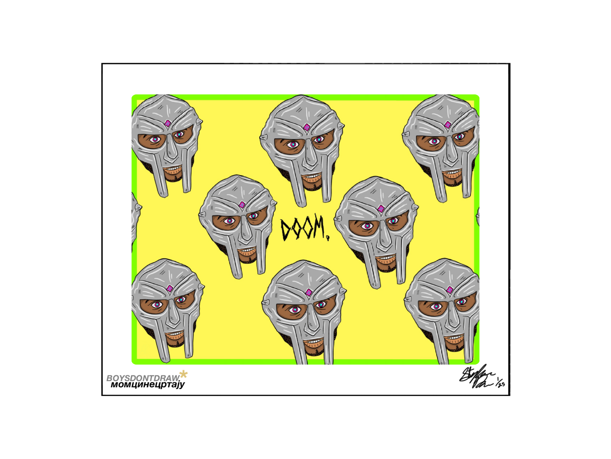 MF DOOM - ELECTRIC DOOM - Limited Print by BOYSDONTDRAW