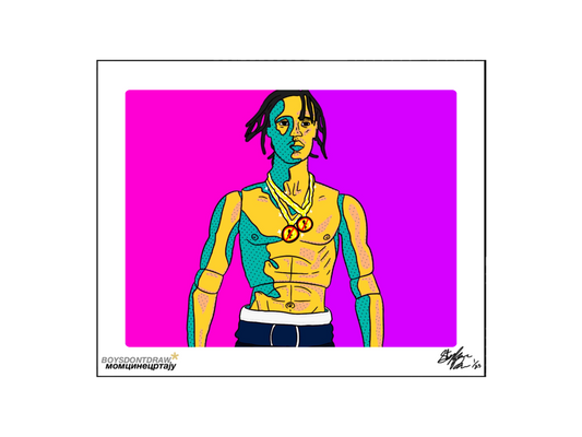 TRAVIS SCOTT - MALIBU TRAVIS - Limited Print by BOYSDONTDRAW