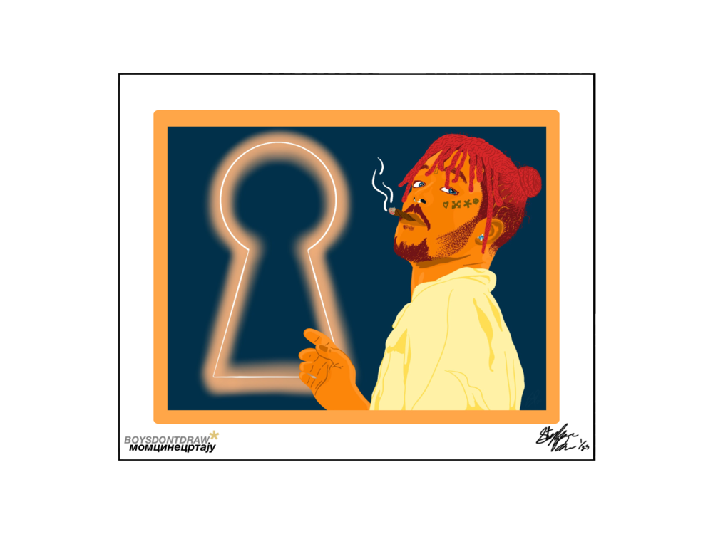 LIL UZI VERT - RENJI - Limited Print by BOYSDONTDRAW