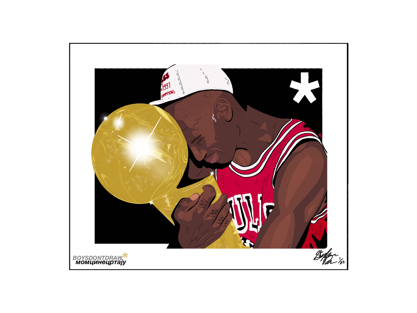 MICHAEL JORDAN - *CHAMPION - Limited Print by BOYSDONTDRAW