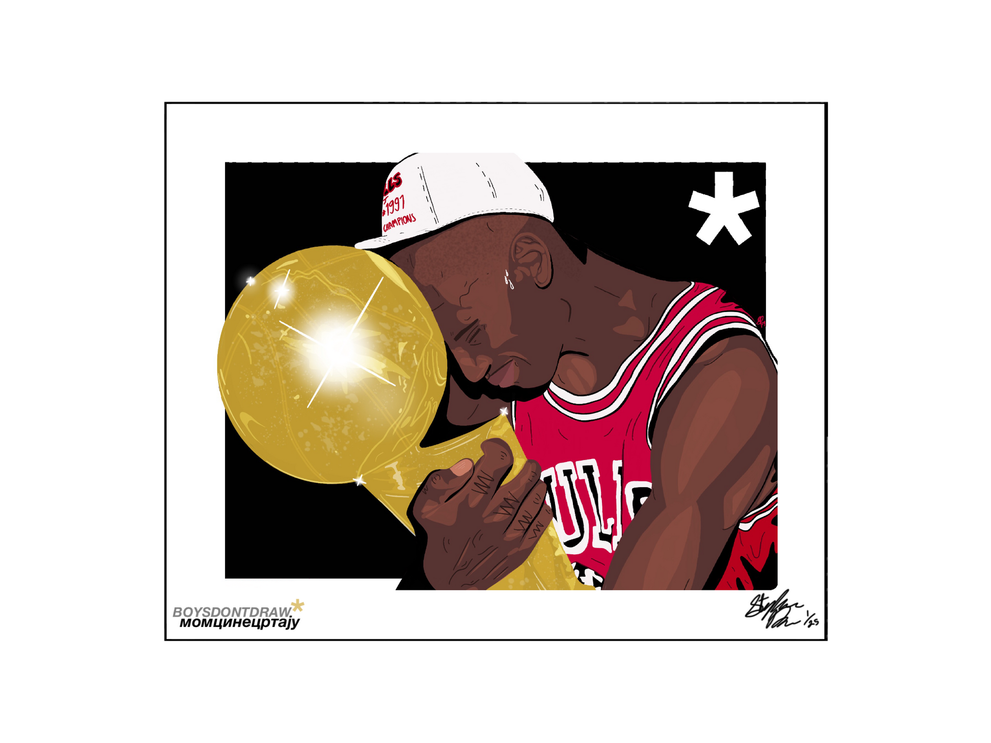 MICHAEL JORDAN - *CHAMPION - Limited Print by BOYSDONTDRAW