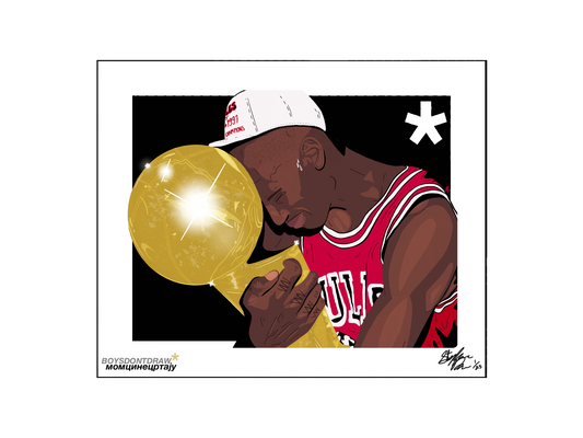 MICHAEL JORDAN - *CHAMPION - Limited Print by BOYSDONTDRAW