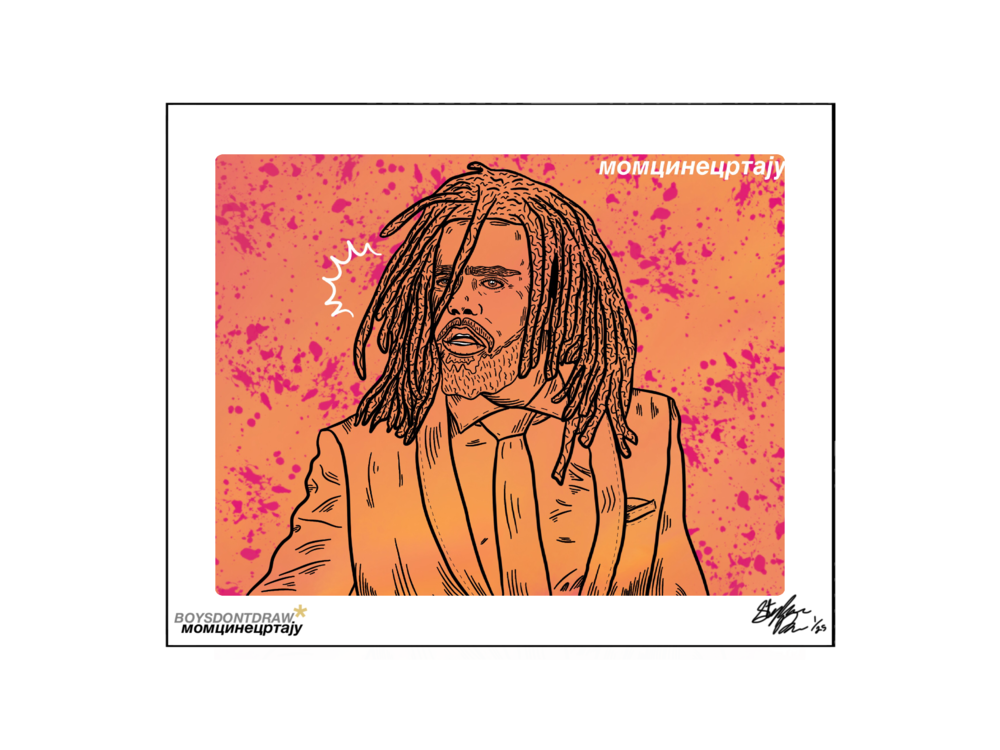 J. COLE - COLE WORLD - Limited Print by BOYSDONTDRAW
