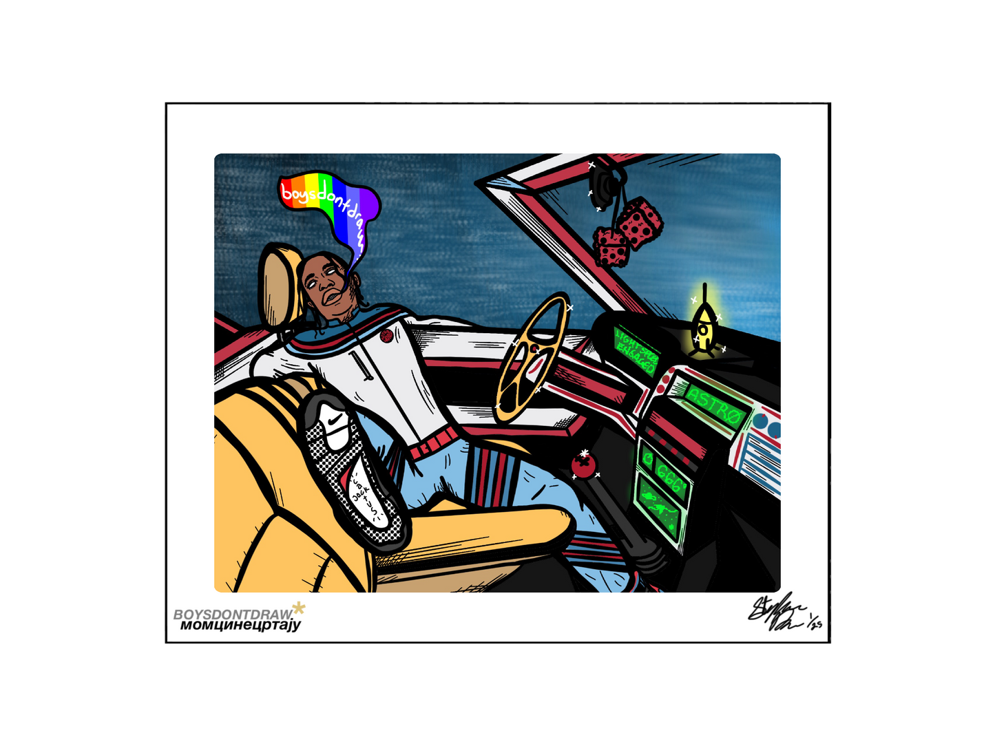 STARGAZING - Limited Print - BOYSDONTDRAW