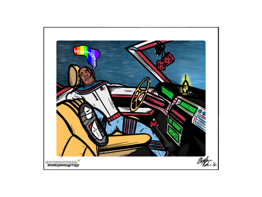 TRAVIS SCOTT - STARGAZING - Limited Print by BOYSDONTDRAW