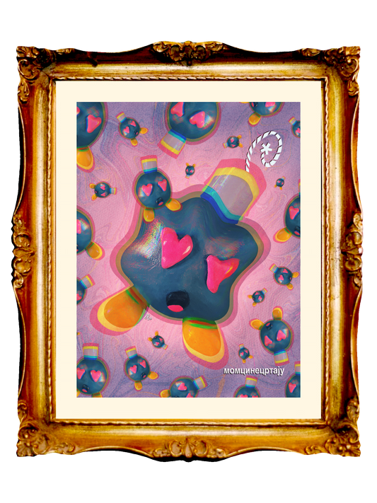 LOVE BOMBING* - Limited 24" x 18" Poster by BOYSDONTDRAW