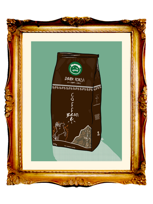 TRAVIS SCOTT - CACTUS JACK COFFEE BEAN Limited Poster by BOYSDONTDRAW