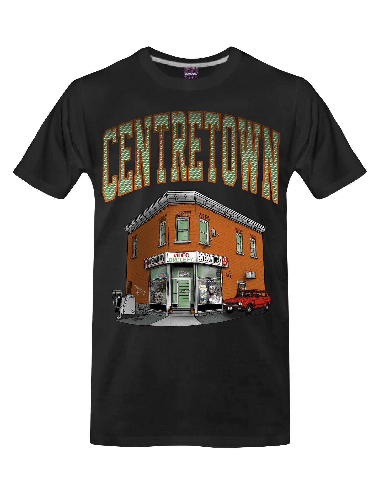 CENTRETOWN* // OTTAWA (Black) - T-Shirt by BOYSDONTDRAW