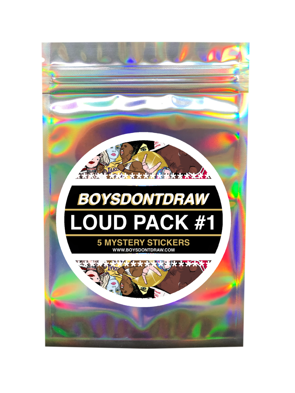 LOUD PACK #1 - Sticker Package (Pack of 5) by BOYSDONTDRAW