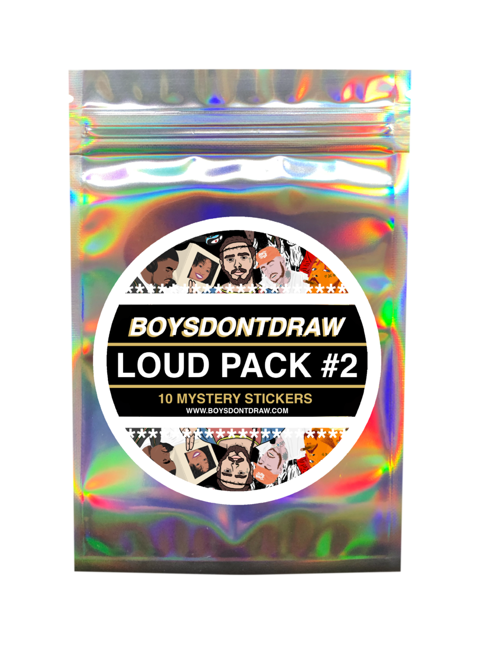 LOUD PACK #2 - Sticker Package (Pack of 10) by BOYSDONTDRAW