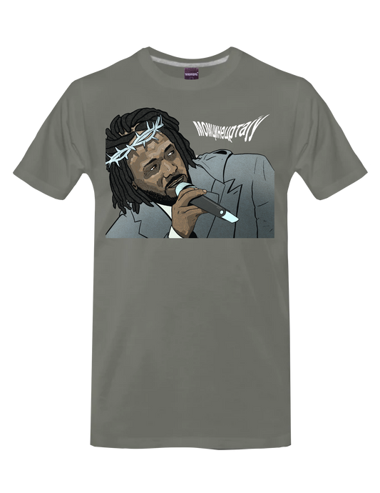 KENDRICK LAMAR - MR. MORALE* (Asphalt Grey) - T-Shirt by BOYSDONTDRAW