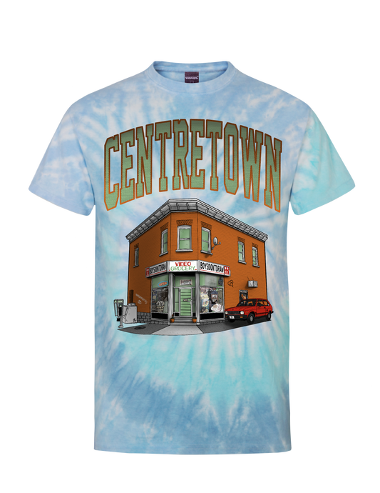 CENTRETOWN* // OTTAWA (Blue Lagoon Tie-Dye) - T-Shirt by BOYSONTDRAW