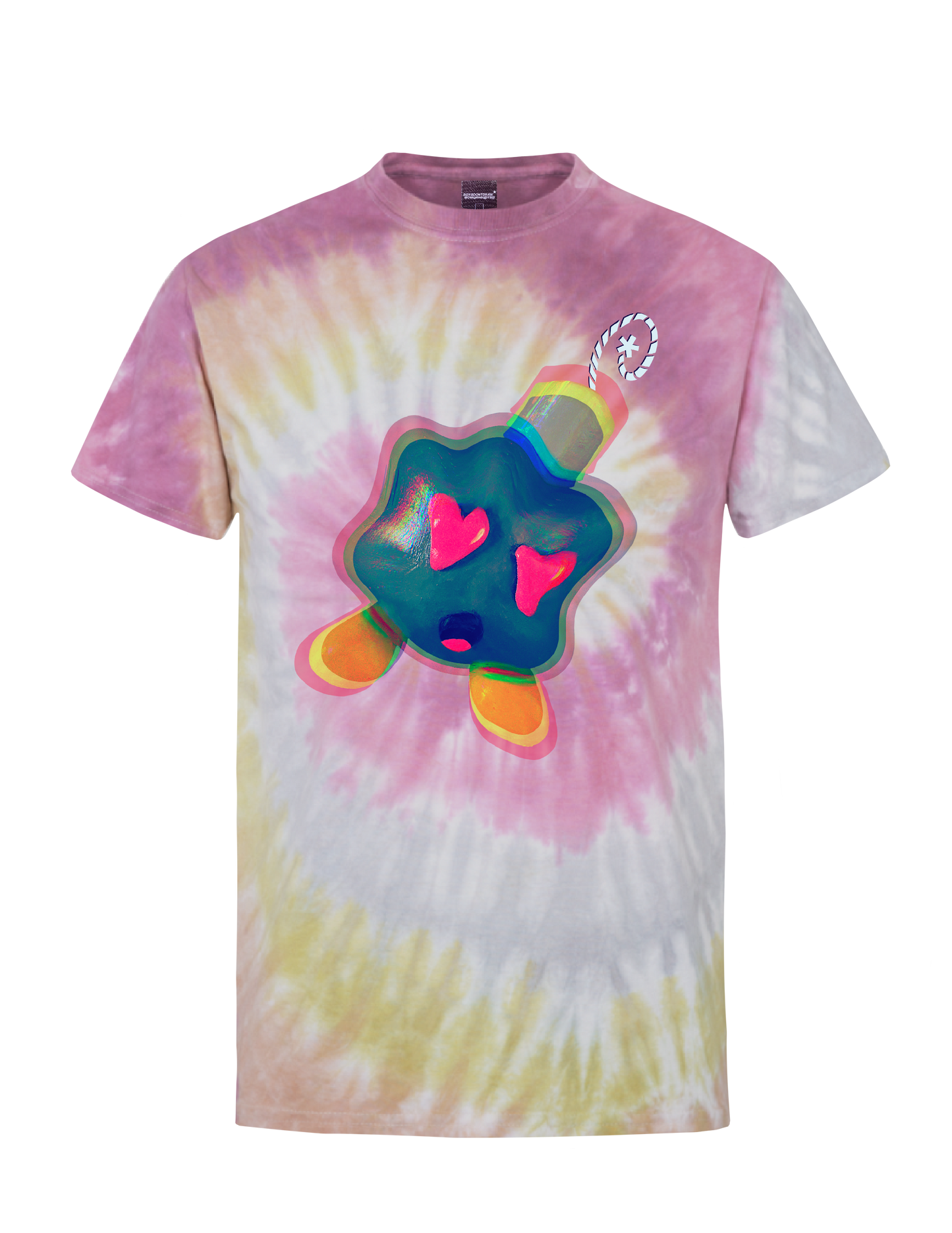 LOVE BOMBING* (Desert Rose Tie-Dye) - T-Shirt by BOYSDONTDRAW