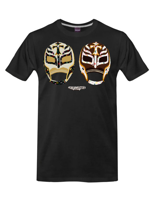 REY MYSTERIO - MYSTERIO* (Black) - T-Shirt by BOYSDONTDRAW