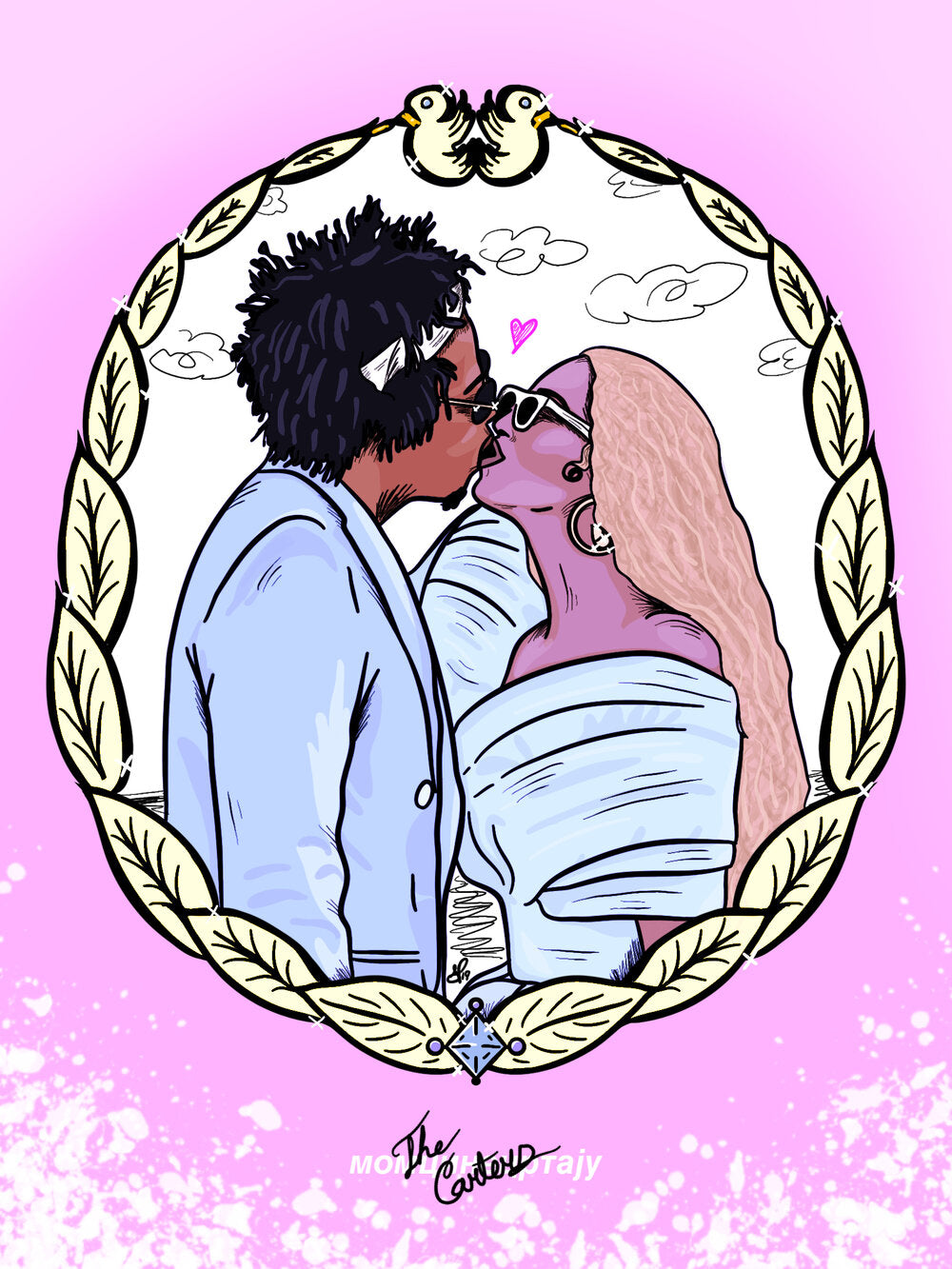 THE CARTERS - Limited Print by BOYSDONTDRAW Ft. Jay Z, Beyonce